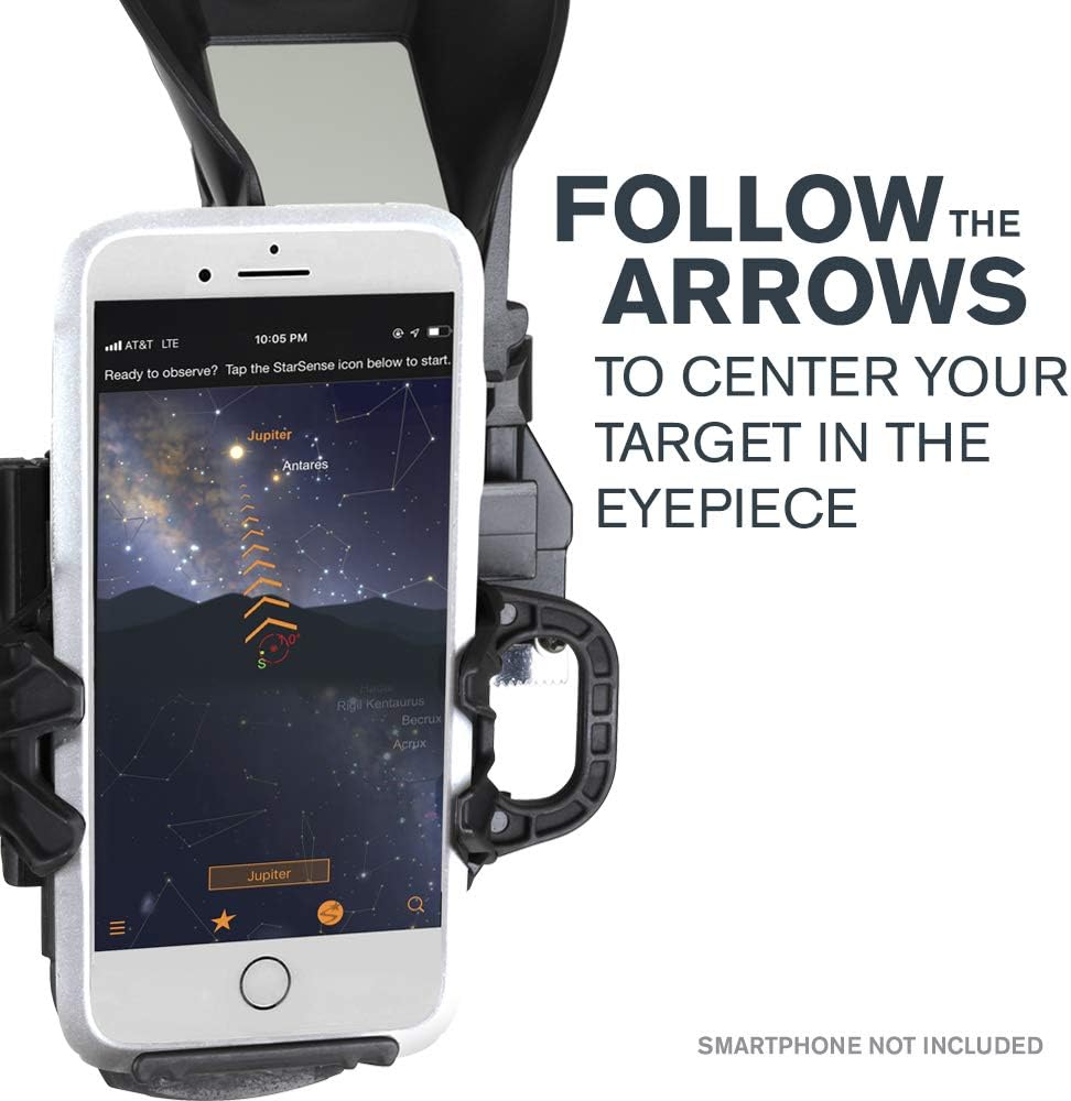 Celestron StarSense Explorer DX 102AZ App-Enabled Refractor Telescope - Grey