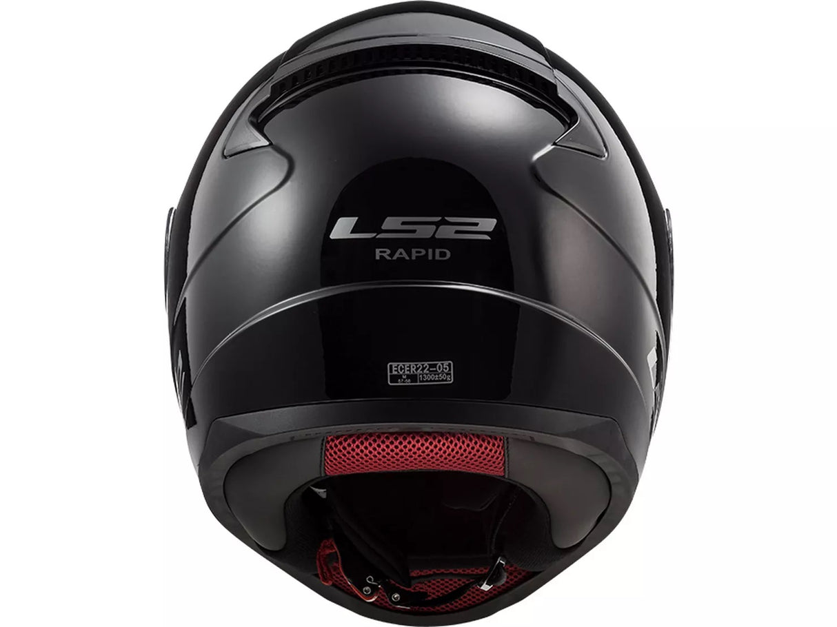 LS2 FF353 Rapid II Road Touring Motorcycle Helmet Size XXL - Gloss Black