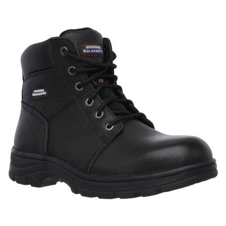 Skechers Men's Wide Fit Steel Toe Classic Work Boots - Black - UK 6