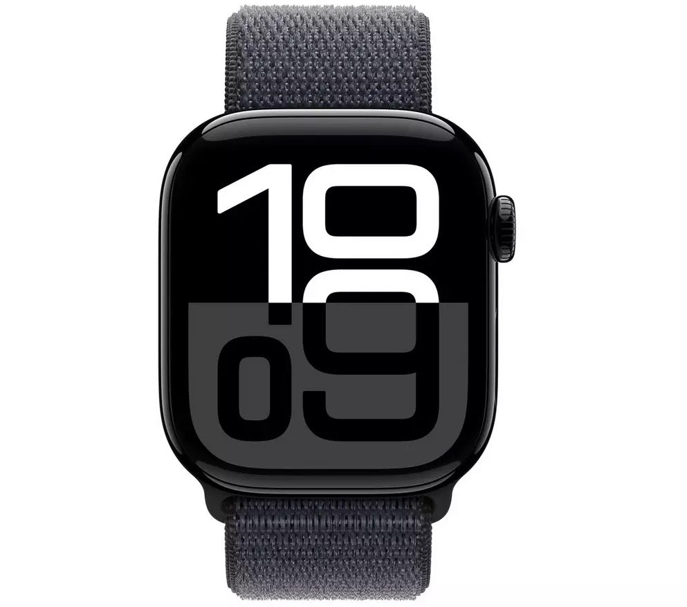 Apple Watch Series 10 GPS 42mm Sports Smartwatch - Jet Black/Carbon Neutral