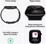 Apple Watch Series 10 GPS 42mm Sports Smartwatch - Jet Black/Carbon Neutral