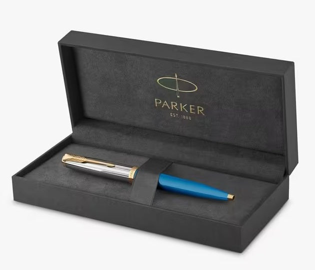 Parker 51 Premium Collection Gold Trim Ballpoint Pen - Turquoise