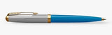 Parker 51 Premium Collection Gold Trim Ballpoint Pen - Turquoise