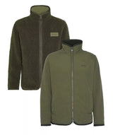 Barbour Men's Reversible Fleece Full Zip Jacket - Size Large - Fern