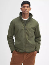 Barbour Men's Reversible Fleece Full Zip Jacket - Size Large - Fern