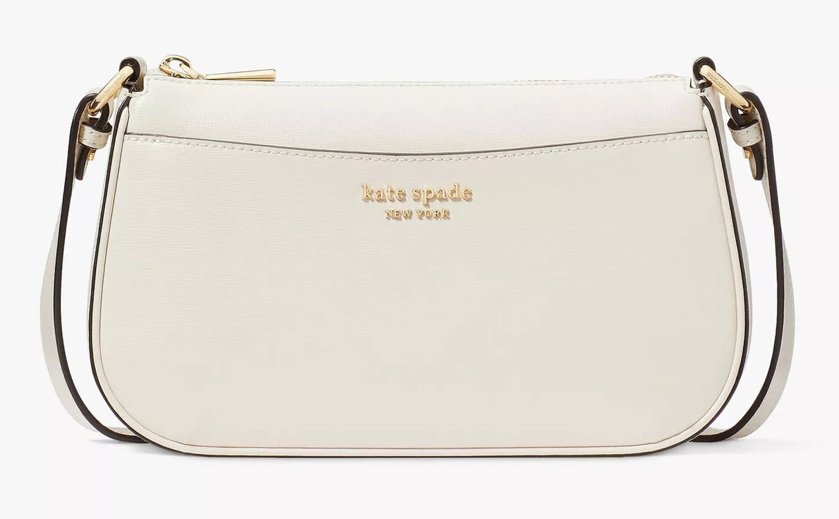 Kate Spade New York Women's Bleeker Leather Crossbody Bag - Parchment