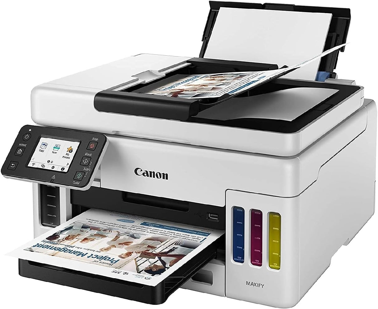 Canon MAXIFY GX6050 Multifunction All-In-One Wireless Inkjet Printer - White