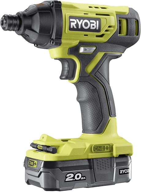 Ryobi 18V ONE+ Impact Driver Starter Kit (1x 2.0Ah) - Green - Kazoop 