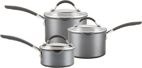 Circulon ScratchDefense Non-Stick Saucepan & Straining Lid 3 Piece Set - Kazoop 