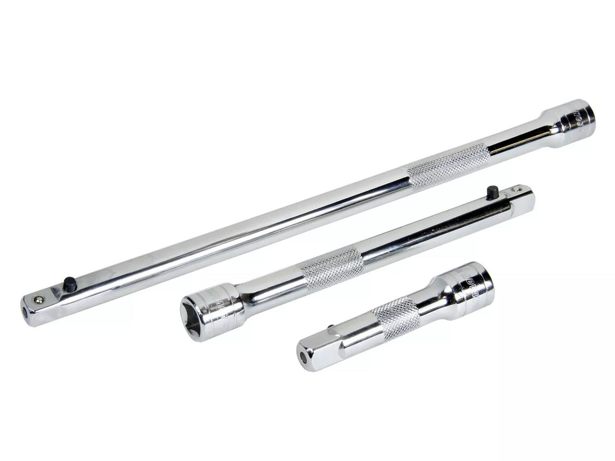 Halfords 3 Piece 3''/6''/10'' Locking Extension Bar Set 3/8" Drive