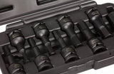 Halfords Advanced 9 Piece Impact Hex Socket Set 9 x 1/2" Drive - Black