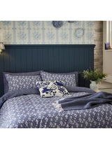 Burleigh x Bedeck Calico Cotton Floral Super King Duvet Cover - Blue/Multi - Kazoop 