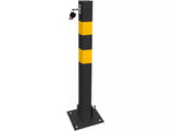 Streetwize Driveway Folding Square Parking Post 700 x 50mm - Yelllow/Black