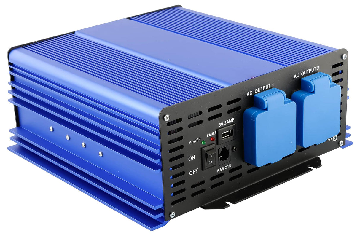 Streetwize SWPSI1000 High Powered Pure Sine Wave Inverter 12V DC 1kW