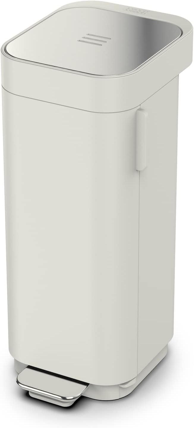 Joseph Joseph Porta Intelligent Waste Pedal Bin 40L - Concrete Grey