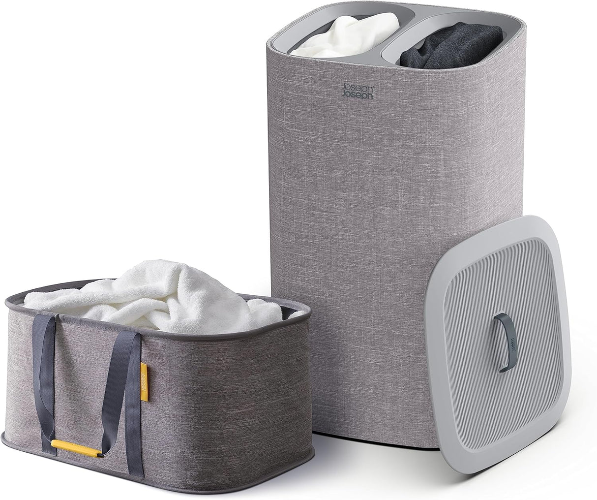 Joseph Joseph Tota 60L Laundry Separation Basket & 35L Holdall Set - Grey