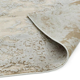 Aurora Strata AU16 Marble Rug 160 x 230cm - Metallic Beige Bronze & Grey