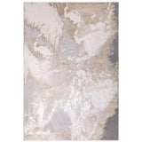 Aurora Etch AU23 Large Abstract Modern Marble Rug 160x230cm - Beige/Gold