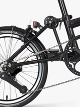 Brompton P Line Urban Mid Handlebar 4 Speed Folding Bike - Midnight Black