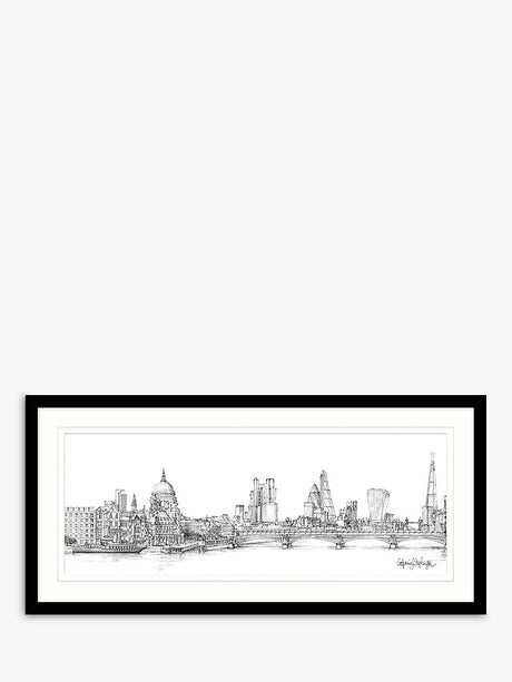 Catherine Stephenson London II Framed Print & Mount 49.5 x 104.5cm - Kazoop 