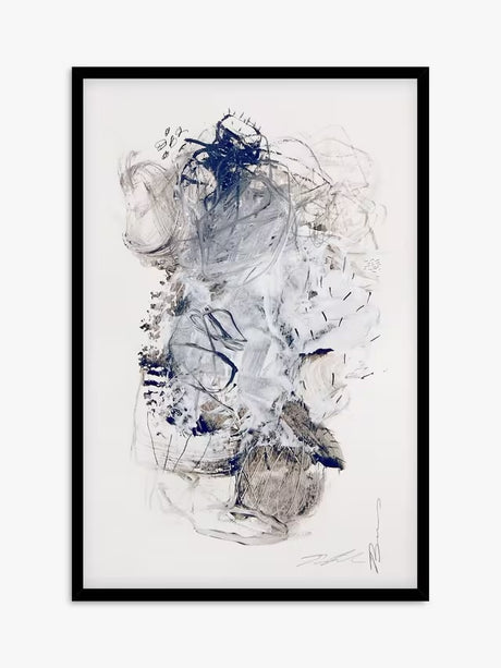 John Lewis Natasha Barnes 'Semblance II' Framed Print 62 x 42cm - Blue/Multi - Kazoop 