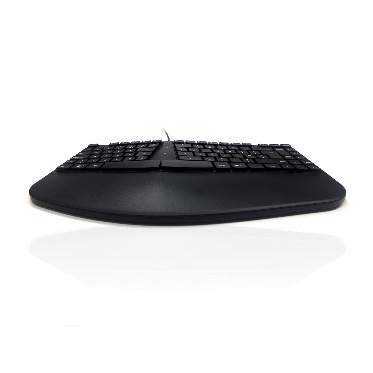 Ceratech Accuratus Contour Wired Split Key Curved Keyboard - UK - Black - Kazoop 