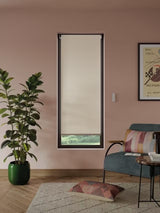 John Lewis Motorised Linen Mix Blackout Roller Blind 61 x 160cm - Cream - Kazoop 