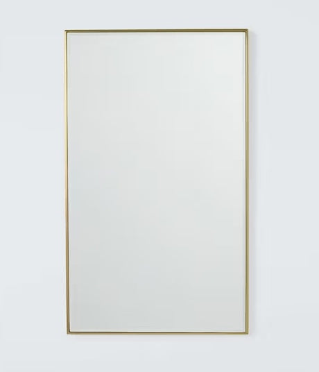 John Lewis Dalston Aluminium Rectangular Wall Mirror 100 x 60cm - Brass - Kazoop 