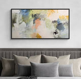 John Lewis Natasha Barnes Formation Abstract Framed Canvas Print 64 x 124cm - Kazoop 