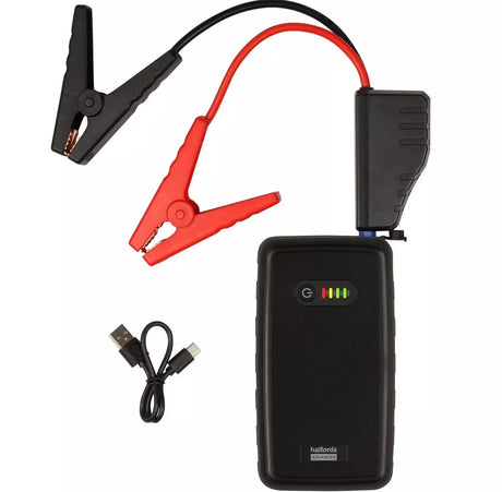 Halfords Advanced 3L 12V Jump Starter Powerbank with LED Torch - Black - Kazoop 