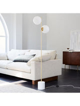 West Elm Sphere + Stem Non-Dimmable Decorative Floor Lamp - White