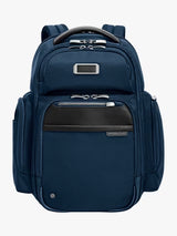 Briggs & Riley Luggage 31L Large Spacious Cargo Travel Backpack - Navy