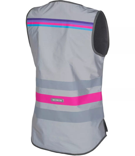 Wowow Lucy High Visibility Full Reflective Vest with Zip - Size XL - Pink