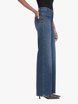 FRAME Women's Le Slim Palazzo High Rise Wide Leg Jeans - Thunderstorm - 28