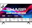 Sharp 4T-C55GJ4125K Dolby Audio 4K Ultra HD LED 55'' Smart Roku TV - Black - Kazoop 