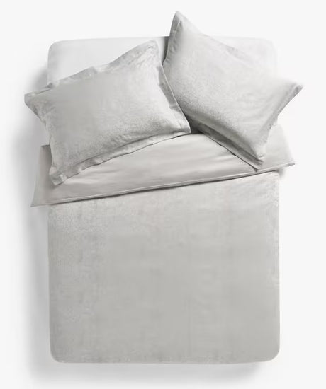 John Lewis Amie Luxe Cotton 260TC Super King Duvet Cover - Natural