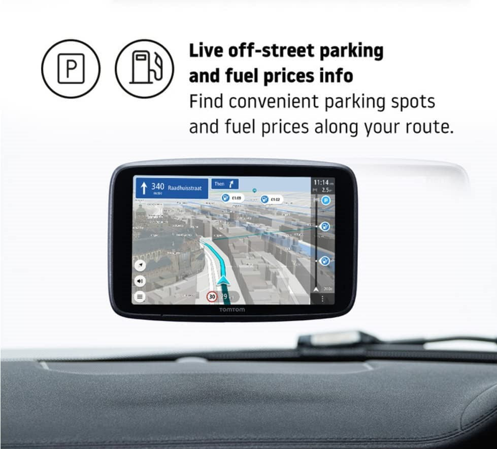 TomTom GO Discover 5" Car Sat Nav World Maps - Black