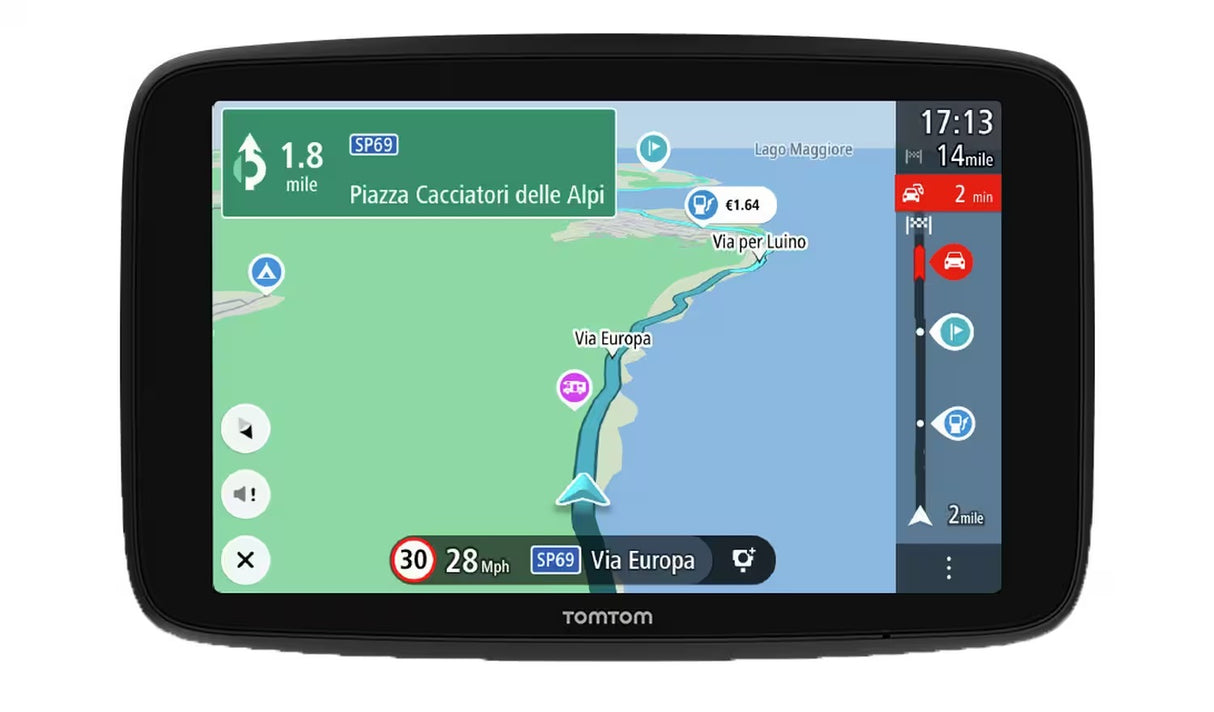 TomTom GO Camper Max 7 Inch Campervan and Caravan Sat Nav World Maps - Black