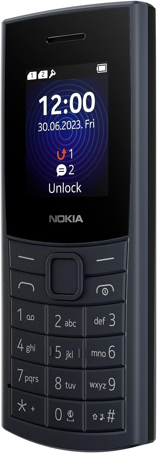 Nokia 110 4G Mobile Phone SIM-Free Unlocked Dual SIM - Midnight Blue