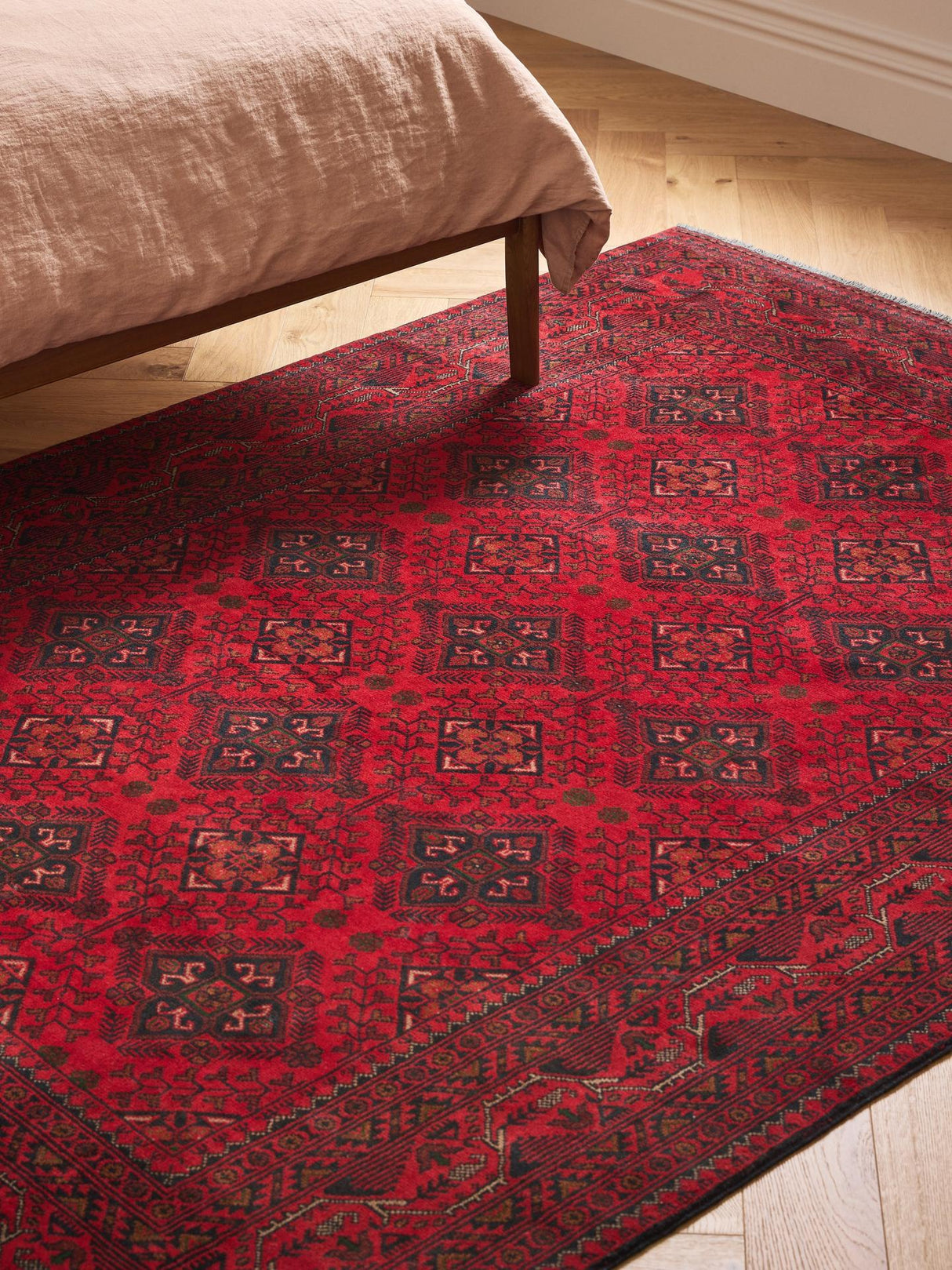 Gooch Luxury Hand Knotted Khal Mohammadi Rectangular Rug Red L295 x W195cm - Kazoop 