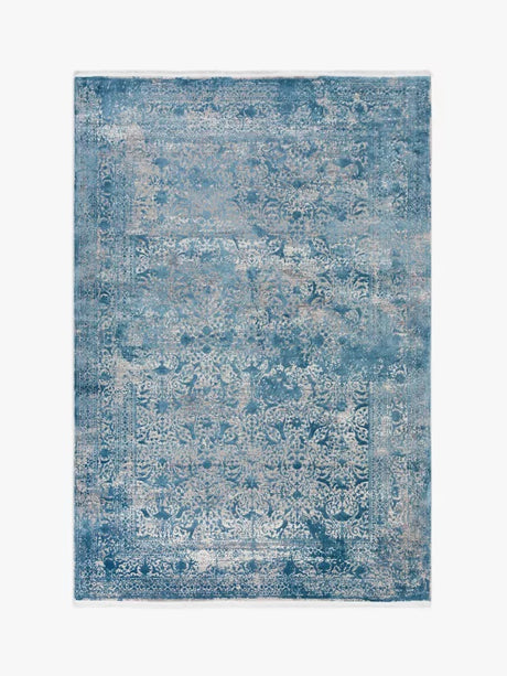 Gooch Luxury Rocco Lace Rectangular Rug L180 x W120cm - Navy Blue