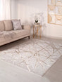 Asiatic London Aurora Mica Abstract Metallic Design Rug 160 x 230cm - Gold - Kazoop 