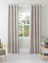 John Lewis Jouvene Weave Blackout Eyelet Curtains W167 x Drop228cm - Natural - Kazoop 