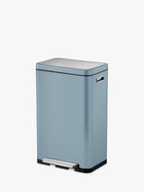 EKO X Cube Kitchen Pedal Bin 30L Stainless Steel H64 x W36 x D30cm - Blue