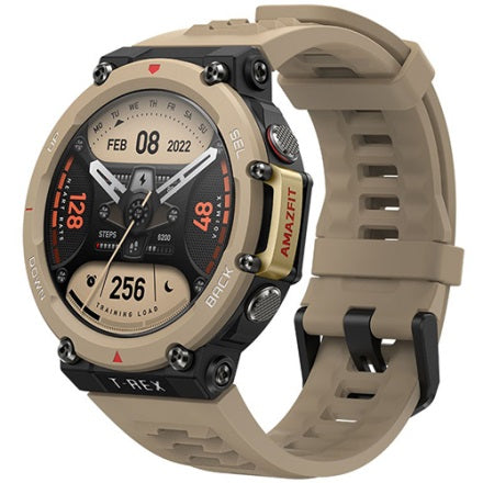 Amazfit T-Rex 2 Rugged Men's Multisport GPS Sportswatch - Desert Khaki - Kazoop 