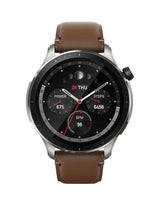 Amazfit GTR 4 GPS Bluetooth Sports 1.43'' Smartwatch - Vintage Brown Leather