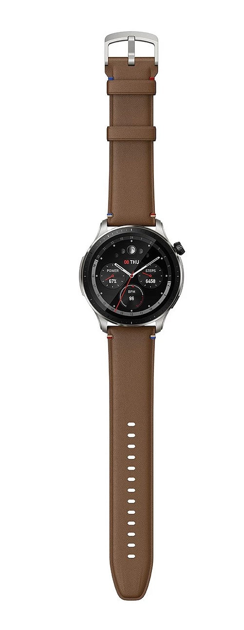 Amazfit GTR 4 GPS Bluetooth Sports 1.43'' Smartwatch - Vintage Brown Leather