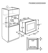 AEG MSE2527DM Integrated 25L Microwave with Grill - Stainless Steel