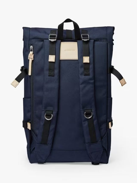 Sandqvist Bernt 25L Water-Resistant Rucksack Roll Top Backpack - Navy