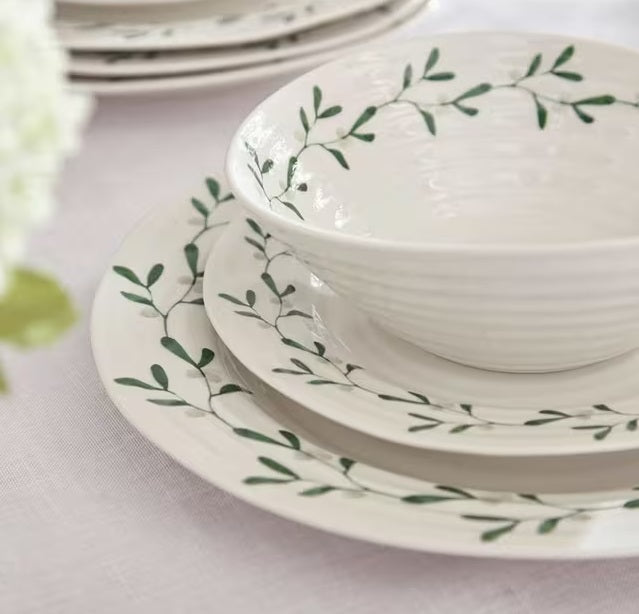 Sophie Conran for Portmeirion Mistletoe Porcelain Dinnerware Set - White